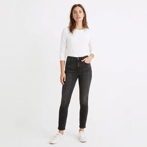 MADEWELL The Perfect Vintage Skinny Jeans High Rise Black Wash Sz 27